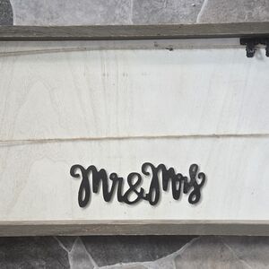 Hobby Lobby Mr & Mrs Script Wall Accent in Black
